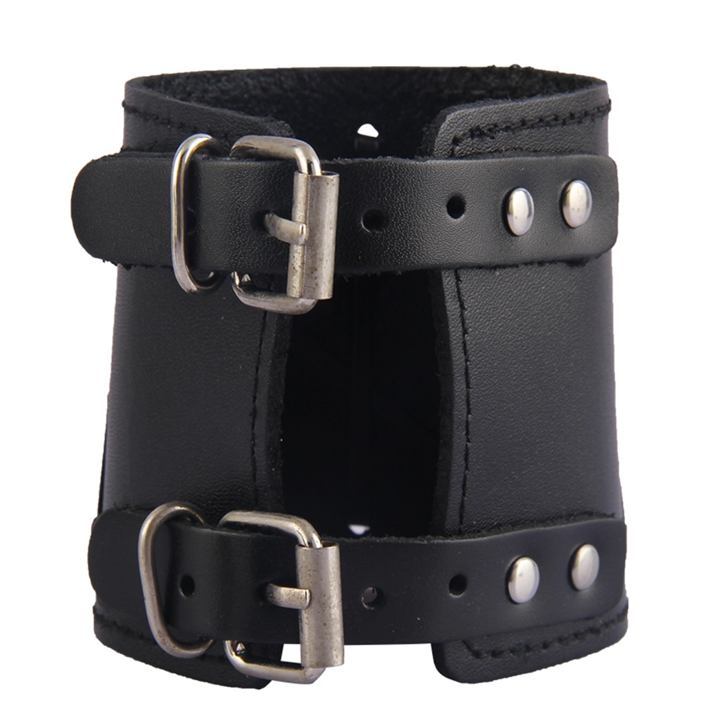 PU Leather Arm Armor Cuff Wristband Gauntlet Arm Guards Bracelet Women Men